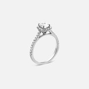 0.5ct Cushion Halo Ring