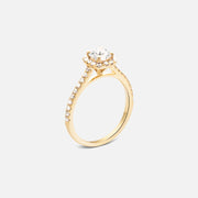 0.5ct Cushion Halo Ring