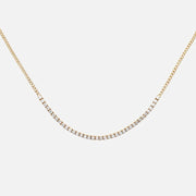 Diamond Gold Chain Choker Necklace