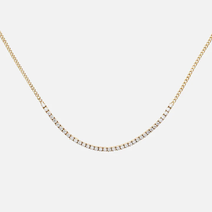 Diamond Gold Chain Choker Necklace