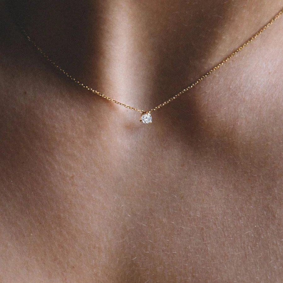 Diamond Solitaire Necklace