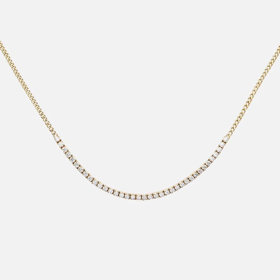 Diamond Tennis Choker Necklace