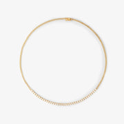 Diamond Gold Chain Choker Necklace